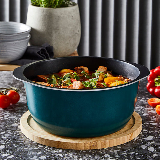 Bessemer Teal Casserole 28cm