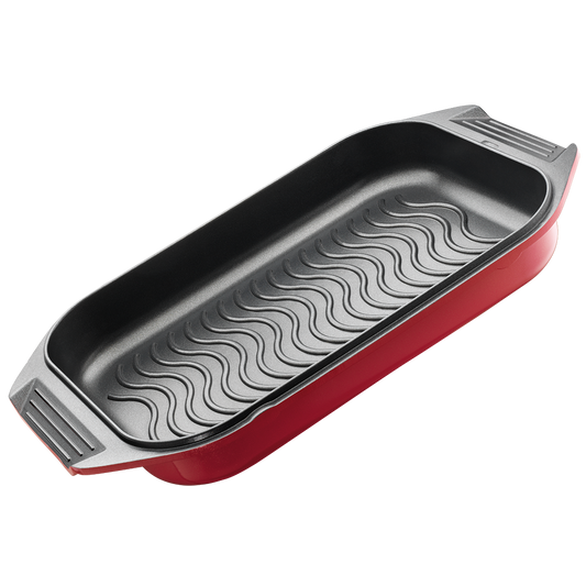 Bessemer Red Non Stick Roaster & Grill 34cm