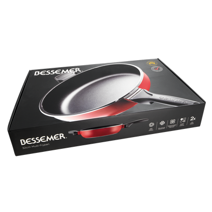 Bessemer Red Multi Frypan 32cm
