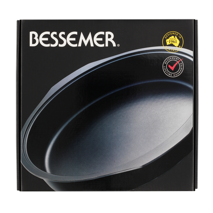 Bessemer Black Round Baking Dish 34cm