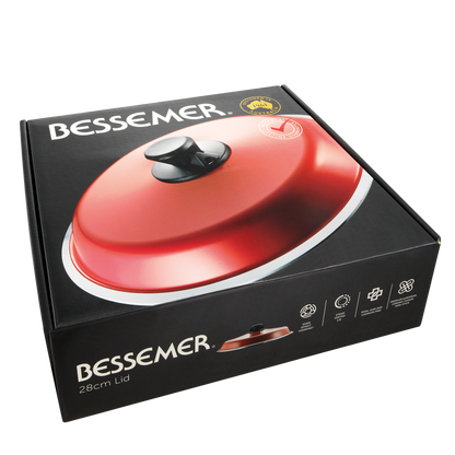 Bessemer Red Universal Lid 28cm
