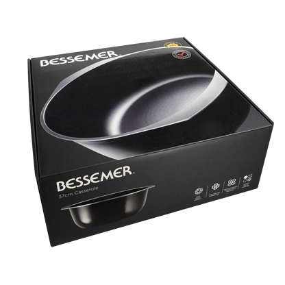 Bessemer Black Casserole 37cm