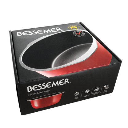 Bessemer Red Casserole 28cm