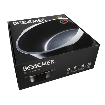 Bessemer Black Casserole 32cm