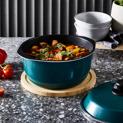 Bessemer Teal Casserole 28cm