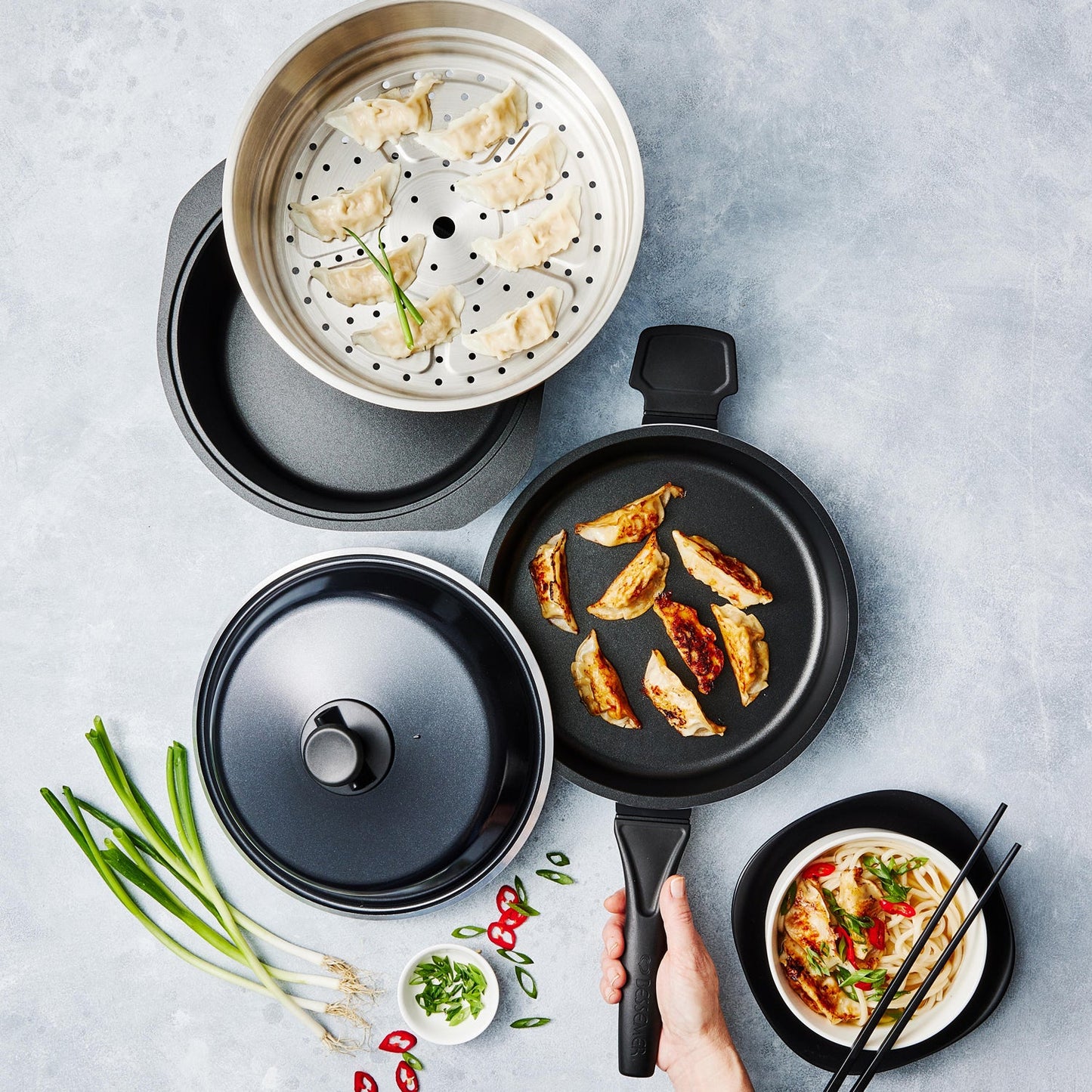Bessemer 4 Piece Cookware Set 28cm